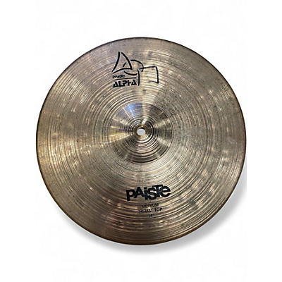 Used Paiste 14in Alpha Medium Hi Hat Pair Cymbal