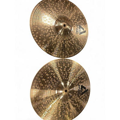Used Paiste 14in Alpha Rock Hi Hat Pair Brilliant Cymbal