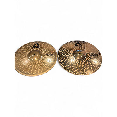 Used Paiste 14in Alpha Rock Hi Hat Pair Brilliant Cymbal
