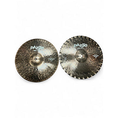 Used Paiste 14in Alpha Sound Edge Hi Hat Pair Cymbal