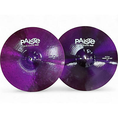 Used Paiste 14in Colorsound 900 Series Hi Hat Pair Cymbal