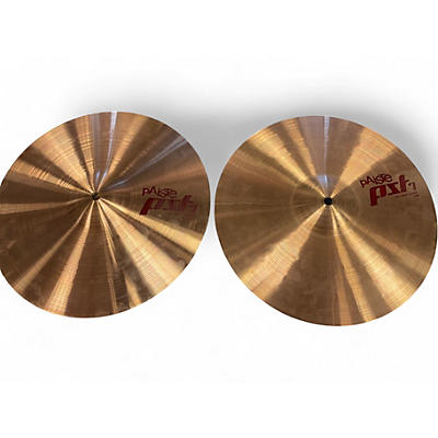 Used Paiste 14in PST7 Hi Hat Pair Cymbal