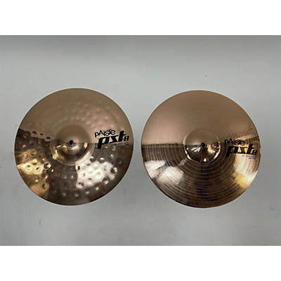 Paiste Used Paiste 14in PST8 Reflector Rock Pair Cymbal