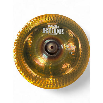 Used Paiste 14in RUDE BLAST CHINA Cymbal