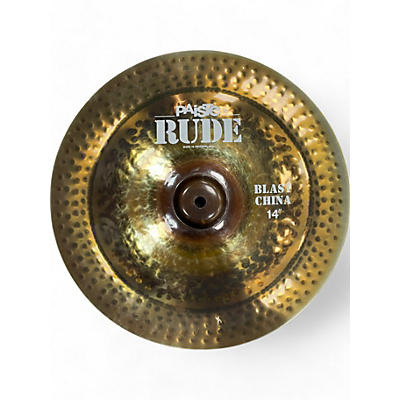 Paiste Used Paiste 14in Rude Blast China Cymbal