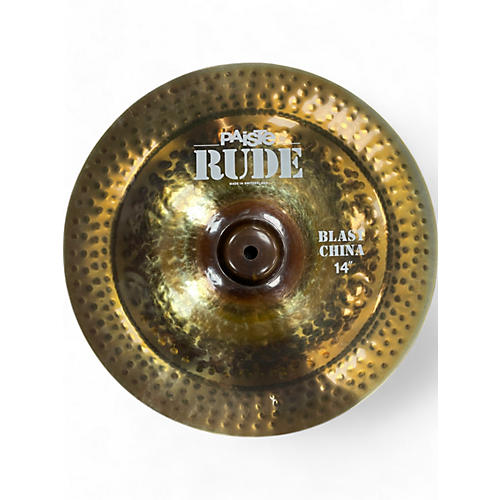 Paiste Used Paiste 14in Rude Blast China Cymbal 33