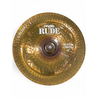 Used Paiste 14in Rude Blast China Cymbal