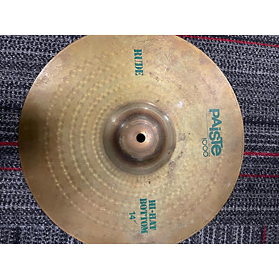 Paiste Used Paiste 14in Rude Hi Hat Bottom Cymbal