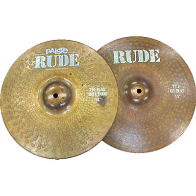 Paiste Used Paiste 14in Rude Hi Hat Pair '84 Cymbal