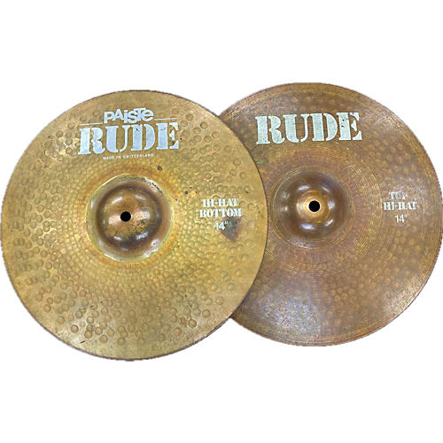 Paiste Used Paiste 14in Rude Hi Hat Pair '84 Cymbal 33