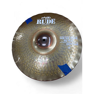 Paiste Used Paiste 14in Rude Hi Hat Pair Cymbal