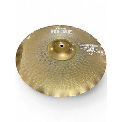 Used Paiste 14in Rude Sound Edge Hi Hat Bottom Cymbal