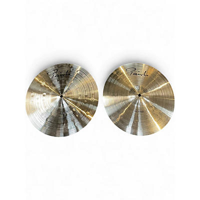 Used Paiste 14in Signature Precision Sound Edge Hi Hat Pair Cymbal