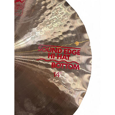 Used Paiste 14in Sound Edge Hi Hat Bottom Cymbal