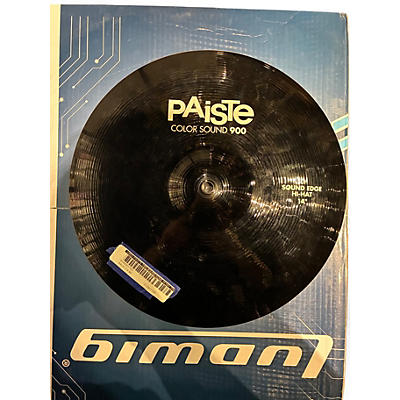 Used Paiste 14in Sound Edge Hi Hat Pair Cymbal