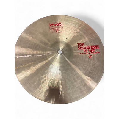 Used Paiste 14in Sound Edge Hi Hat Top Cymbal