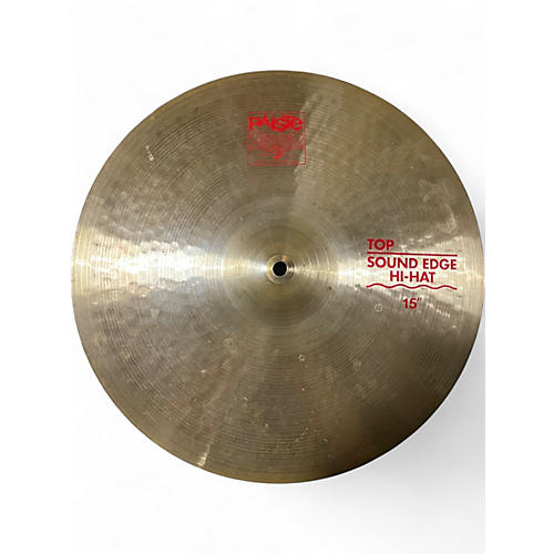 Used Paiste 15in 2002 sound esge hi hat 15 Cymbal 35