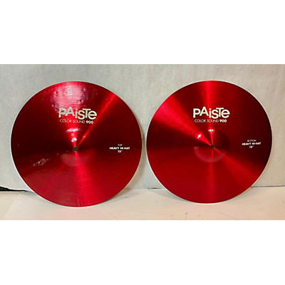 Paiste Used Paiste 15in Color Sound Heavy Hi Hat Pair Cymbal