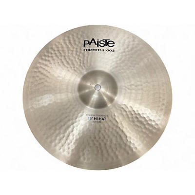 Used Paiste 15in FORMULA 602 MODERN ESSENTIALS BOTTOMHI HAT Cymbal