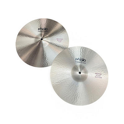 Used Paiste 15in Formula 602 Medium Hi Hat Pair Cymbal