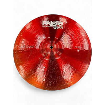 Used Paiste 16in 2000 Series Colorsound Crash Cymbal