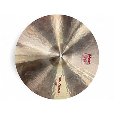 Used Paiste 16in 2002 Thin Crash Cymbal