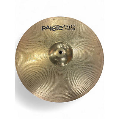 Used Paiste 16in 302 crash Cymbal