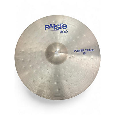 Used Paiste 16in 400 POWER CRASH Cymbal