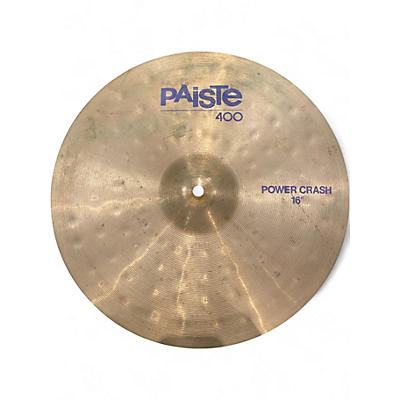 Used Paiste 16in 400 Power Crash Cymbal