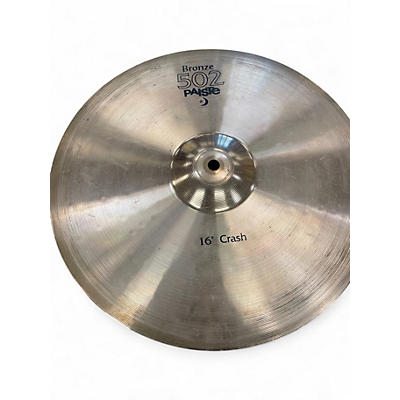 Used Paiste 16in 502 BRONZE CRASH Cymbal
