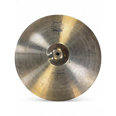 Used Paiste 16in 502 BRONZE CRASH Cymbal