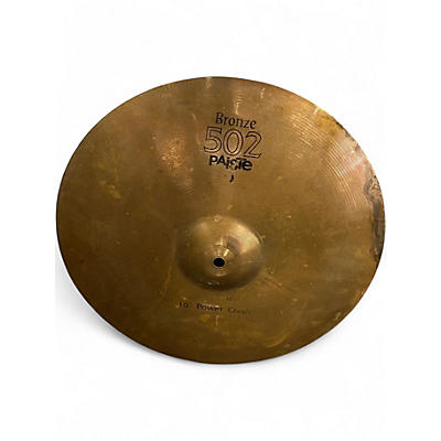 Used Paiste 16in 502 Bronze Power Crash Cymbal