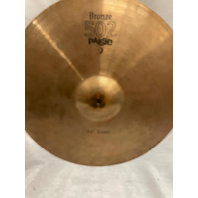 Used Paiste 16in 502 Crash Cymbal