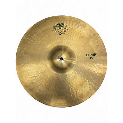 Used Paiste 16in 505 Crash Cymbal