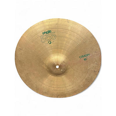 Used Paiste 16in 505 Crash Cymbal
