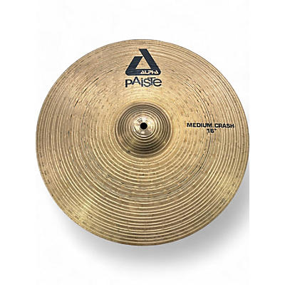 Paiste Used Paiste 16in Alpha Medium Crash Brilliant Cymbal