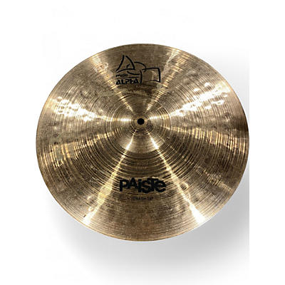 Used Paiste 16in Alpha Medium Crash Brilliant Cymbal