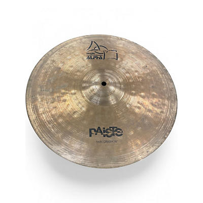 Used Paiste 16in Alpha Thin Crash Cymbal