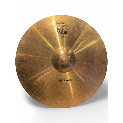 Used Paiste 16in BRONZE 502 CRASH Cymbal