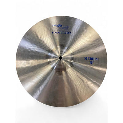 Used Paiste 16in Formula 602 Medium Ride Blue Label Cymbal