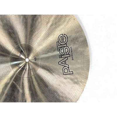 Used Paiste 16in Formula 602 Thin Crash Cymbal