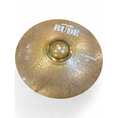 Used Paiste 16in Rude Classic Crash Ride Cymbal