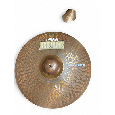 Used Paiste 16in Rude Classic Crash Ride Cymbal