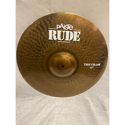 Paiste Used Paiste 17in Rude Thin Crash Cymbal