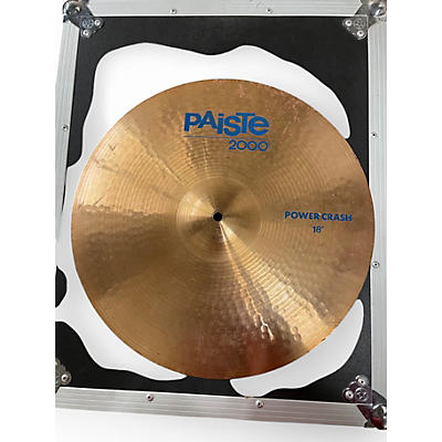 Used Paiste 18in 2000 Series Colorsound Power Crash Cymbal