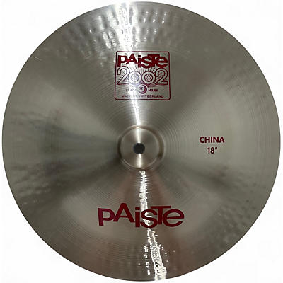 Used Paiste 18in 2002 CHINA Cymbal