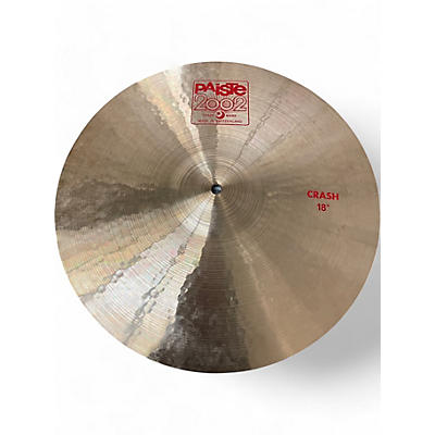 Used Paiste 18in 2002 Crash Cymbal