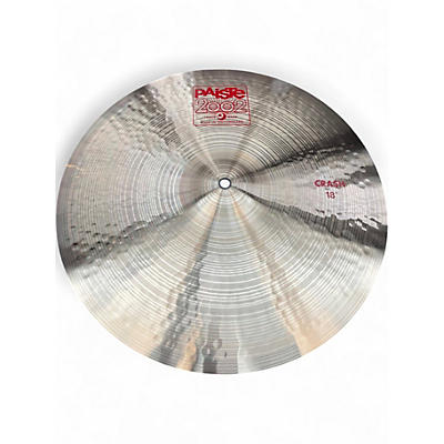 Used Paiste 18in 2002 Crash Cymbal