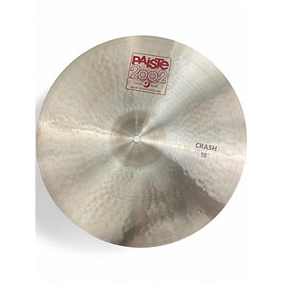 Used Paiste 18in 2002 Crash Cymbal