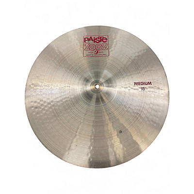 Used Paiste 18in 2002 Medium Crash Cymbal